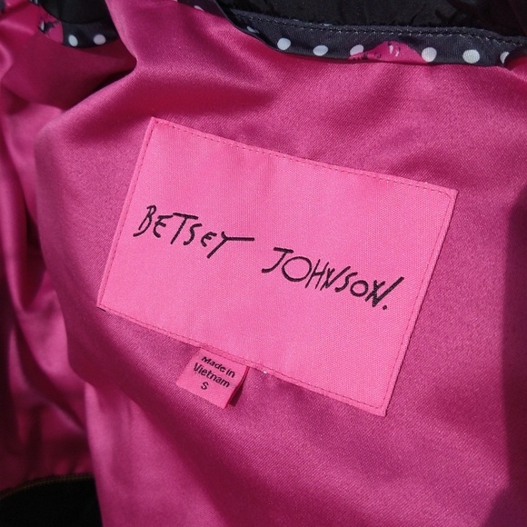 NWT Y2K Betsey Johnson Black Convertible Jacket, Size S - Picture 2 of 16
